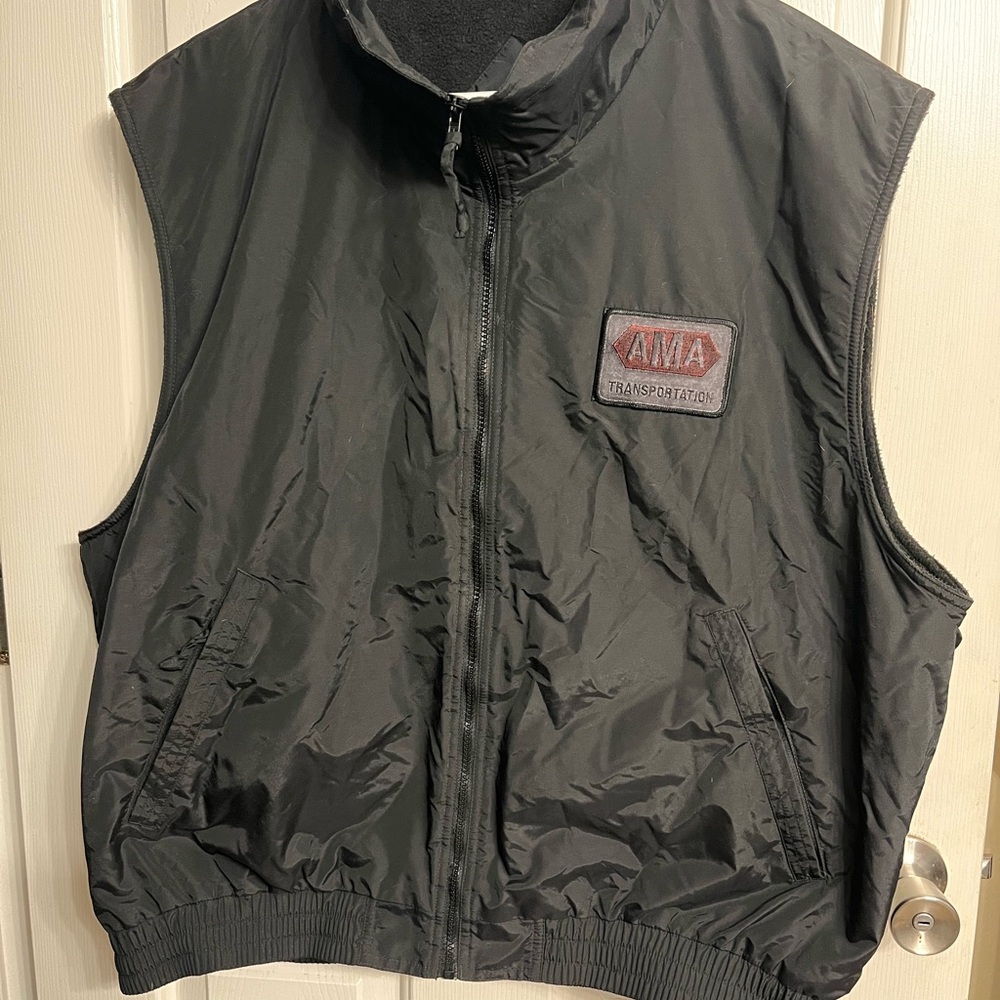 Tri-Mountain AMA Transportation Logo Black Vest